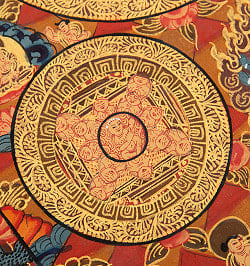 〔一点物〕タンカ - 五仏曼荼羅[31cm x 39cm] - サブ5