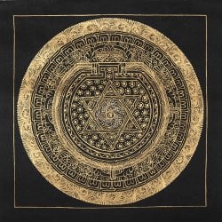 〔一点物〕ゴールデンタンカ　- 輪廻転生(サンサーラ)[26cm x 26cm]の商品写真