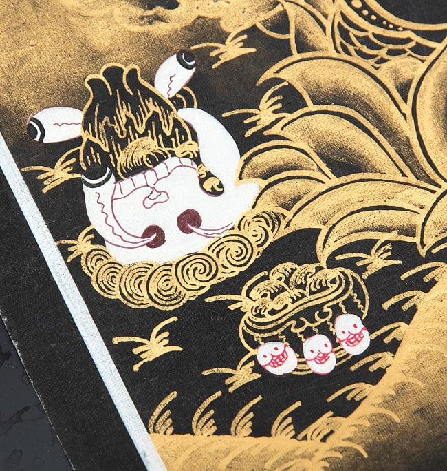 〔一点物〕タンカ - マハーカーラ Mahakala  大黒天[42cm x 31cm] 9 - 別アングルです