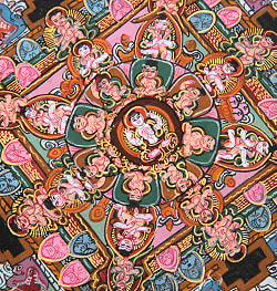 〔一点物〕タンカ - 金剛法界曼荼羅[36cm x 30cm] - サブ4