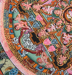 〔一点物〕タンカ - 金剛法界曼荼羅[36cm x 30cm] - サブ5