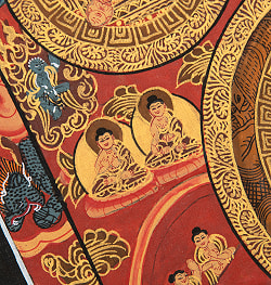 〔一点物〕タンカ - 五仏曼荼羅[36cm x 30cm] - サブ5