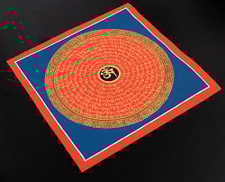 〔一点物〕タンカ - オーンと種子マンダラ[32cm x 32cm] - サブ3