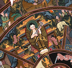 〔一点物〕タンカ - Wheel of existance 六道輪廻図[36cm x 45cm] - サブ5