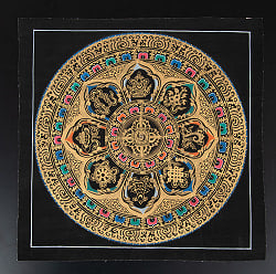 〔一点物〕タンカ - 八吉祥曼荼羅　アシュタマンガラ Ashtamangala[35cm x 35cm] - サブ2