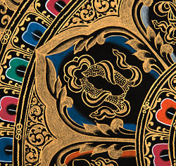 〔一点物〕タンカ - 八吉祥曼荼羅　アシュタマンガラ Ashtamangala[35cm x 35cm] - サブ5