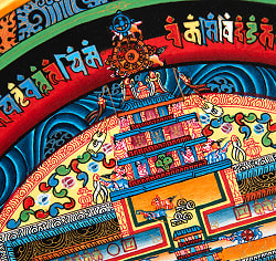 〔一点物〕タンカ - カーラチャクラマンダラ[32cm x 32cm] - サブ4