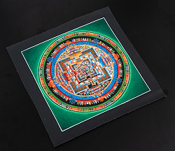 〔一点物〕タンカ - カーラチャクラマンダラ[32cm x 32cm] - サブ3