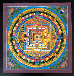 〔一点物〕タンカ - カーラチャクラマンダラ[55x55cm] - サブ2