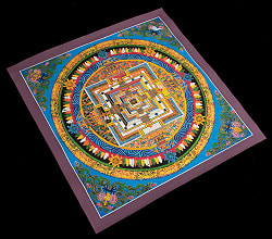 〔一点物〕タンカ - カーラチャクラマンダラ[55x55cm] - サブ3