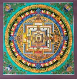 〔一点物〕タンカ - カーラチャクラマンダラ[55x55cm](NP-TANKA-315)