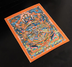 〔一点物〕タンカ -  Wheel of existance 六道輪廻図 [44x56cm] - サブ3