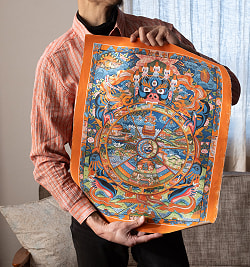 〔一点物〕タンカ -  Wheel of existance 六道輪廻図 [44x56cm] - サブ4