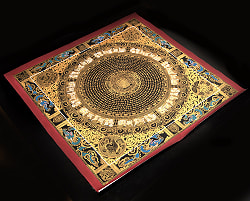 〔一点物〕タンカ - カーラチャクラと種子マンダラ[75x75cm] - サブ3