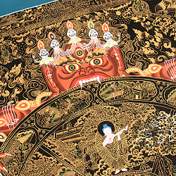 〔一点物〕タンカ -  Wheel of existance 六道輪廻図 [72x94cm] - サブ5