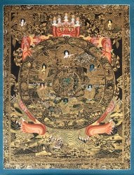 〔一点物〕タンカ -  Wheel of existance 六道輪廻図 [72x94cm](NP-TANKA-331)