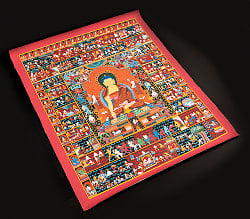 〔一点物・美術館収蔵品級〕タンカ - 釈迦成道図[73x90cm] - サブ3