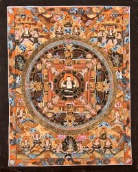 〔一点物〕タンカ - 金剛法界曼荼羅[29cm x 36cm](NP-TANKA-338)