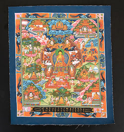 〔一点物〕タンカ - 釈迦牟尼仏曼荼羅[31cm x 35cm] - サブ2