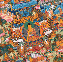 〔一点物〕タンカ - 釈迦牟尼仏曼荼羅[30cm x 36cm] - サブ4