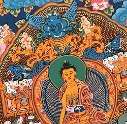 〔一点物〕タンカ - 釈迦牟尼仏曼荼羅[30cm x 36cm] - サブ5