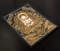 〔一点物〕タンカ - ヤブユム 男女合体尊[30cm x 40cm] - サブ3