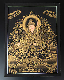 〔一点物〕タンカ - パドマサンバヴァ（蓮華生大士）[30cm x 40cm] - サブ2