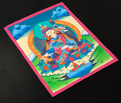 タンカ - パドマサンバヴァ（蓮華生大士）[30cm x 40cm] - サブ3