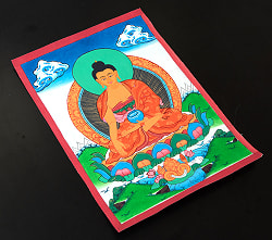 〔一点物〕タンカ - 釈迦如来（ゴータマ・ブッダ）[30cm x 40cm] - サブ3