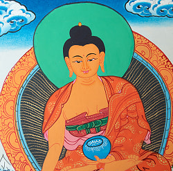 〔一点物〕タンカ - 釈迦如来（ゴータマ・ブッダ）[30cm x 40cm] - サブ4