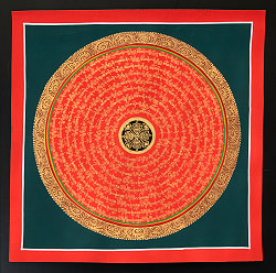 〔一点物〕タンカ - ドルジェと種子マンダラ[34x34cm] - サブ2