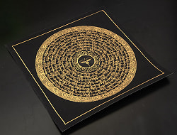 〔一点物〕タンカ - ブッダアイと種子マンダラ[34x34cm] - サブ3