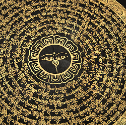 〔一点物〕タンカ - ブッダアイと種子マンダラ[34x34cm] - サブ5