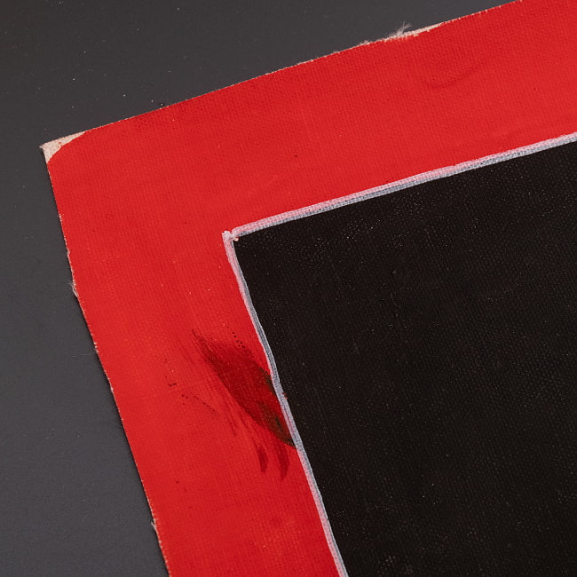 〔一点物〕タンカ - チャクラ人体曼荼羅・エネルギー体図[52cm x 20cm] 9 - 端っこの撮影しました