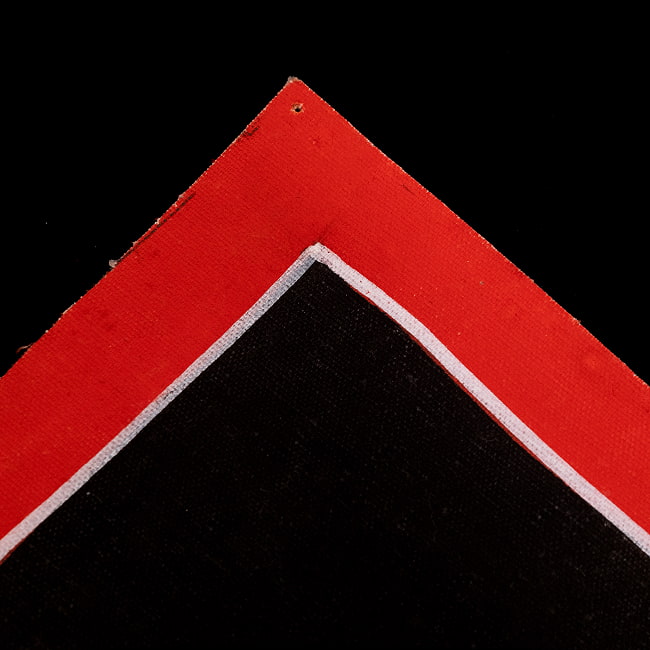 〔一点物〕タンカ - チャクラ人体曼荼羅・エネルギー体図[52cm x 20cm] 9 - 端っこのあたりを撮影しました