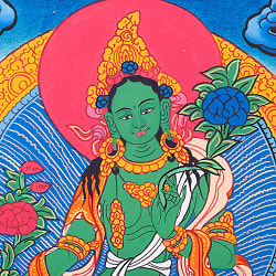 〔習作〕タンカ - グリーンターラ[40cm x 30cm] - サブ4