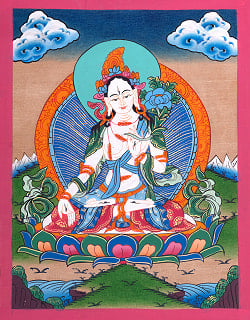 〔習作〕タンカ - ホワイトターラ[40cm x 30cm]の選択用写真