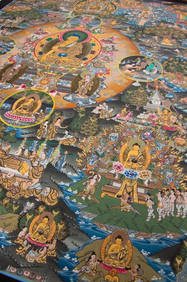 マンダラ 手描き 仏画Life of buddha釈迦の生涯 マンダラ 手描き 仏画Life of buddha釈迦の生涯 マンダラ 手描き