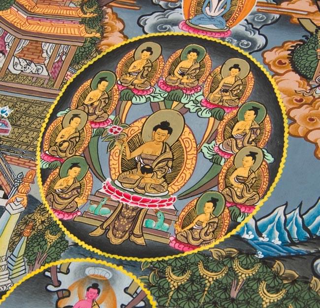 マンダラ 手描き 仏画Life of buddha釈迦の生涯 マンダラ 手描き 仏画Life of buddha釈迦の生涯 マンダラ 手描き