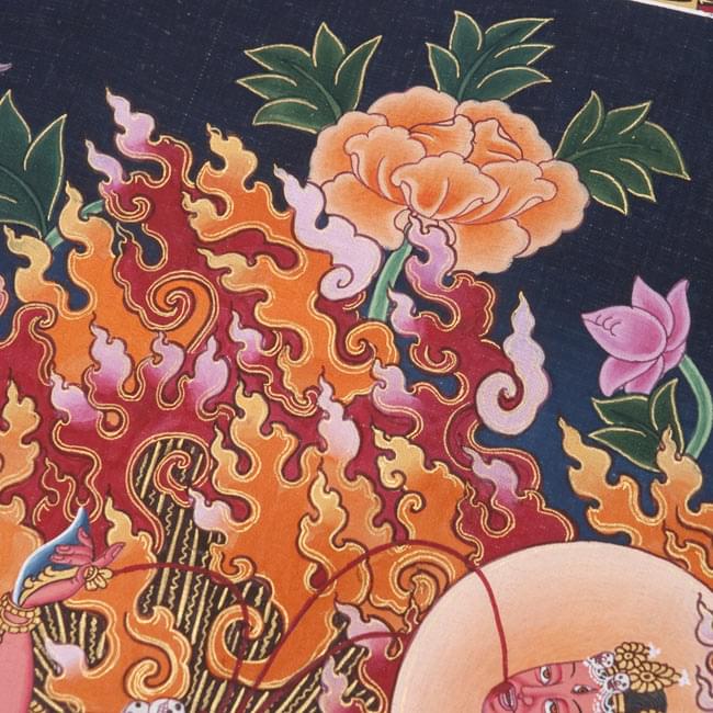 タンカ - 女神チンナマスタ【布額装済み】 3 - 絵のアップです