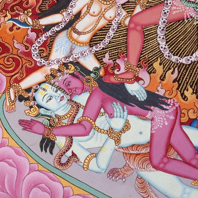 タンカ - 女神チンナマスタ【布額装済み】 5 - 絵のアップです