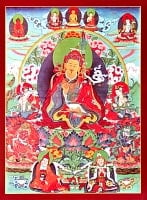 タンカのポスター　Guru Rimpoche（チベット仏教開祖）の商品写真