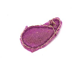 インドの刺繍アップリケ 雫 10個セット　【紫】 - サブ3