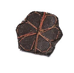 インドの刺繍アップリケ 花 5個セット　【黒×ピンク】 - サブ3