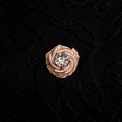 【25個入】インドのビジュー刺繍　デコパーツ　小フラワー - サブ2