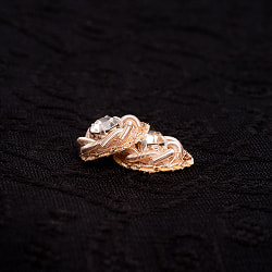 【25個入】インドのビジュー刺繍　デコパーツ　小フラワー - サブ5