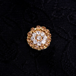 【25個入】インドのビジュー　デコパーツ　小ゴールド×クリスタル - サブ2