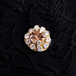 【25個入】インドのビジュー　デコパーツ　小クリスタル×ゴールド - サブ2