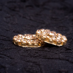 【12個入】インドのビジュー　デコパーツ　小ゴールド - サブ5