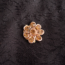 【25個入】【5種】インドのビジュー　デコパーツ　小クリスタル　かわいいお花 - サブ2